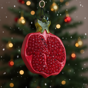 Adornos Navideños de Poliéster en Forma de Granada para Árbol de Navidad - Product Image 3