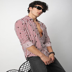 Vente en gros de chemise à carreaux vintage pour hommes, dernière collection de chemises à manches courtes décontractées personnalisées respirantes à col officiel - Product Image 3