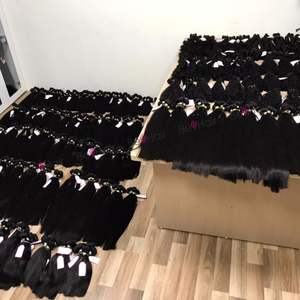 Venta al por mayor cuerpo ondulado Afro/Curl/Bob estilo doble dibujado extensiones de cabello vietnamita Raw Remy máquina trama cuerpo onda paquete humano - Product Image 6