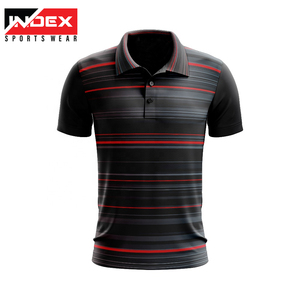 T-shirt personnalisé pour homme de haute qualité, col roulé, manches courtes, respirant, séchage rapide, élasthanne/polyester, sérigraphie sur le devant - Product Image 1