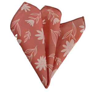 Pañuelo de bolsillo orgánico certificado de algodón 100% con estampado de flores de ojo de mascota con costuras adicionales en el centro - Product Image 1