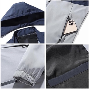 Logo personnalisé Sports d'extérieur de travail manteau chaud d'hiver coupe-vent veste de neige imperméable vestes SoftShell pour hommes - Product Image 5