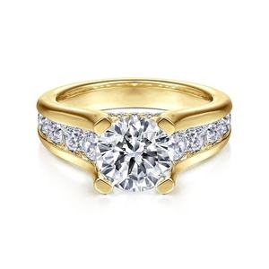 2.5tcw Lab Grown Round Cut Diamond Anillo de Compromiso 14K Oro sólido Anillo de regalo de lujo de moda para mujeres Certificado IGI - Product Image 1
