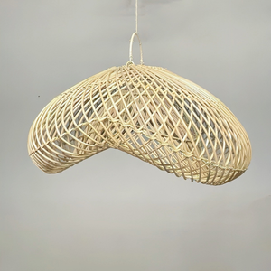 Pantalla de ratán hecha a mano rústica respetuosa con el medio ambiente, luz colgante decorativa al por mayor para interiores, duradera, personalizable, ligera, Vietnam - Product Image 6