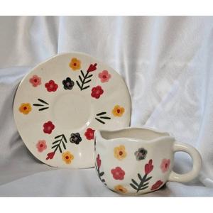 Hand Painted Ceramic Cups with Unique Designs <b>for</b> Enjoying Your Favorite Beverages at Home or Office - Product Image 1