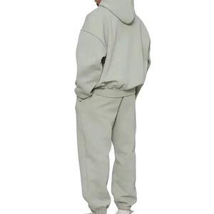 Conjuntos de chándal de gran tamaño holgados para deportes de invierno de poliéster y algodón para hombre, chándal transpirable de alta calidad con logotipo personalizado 2025 - Product Image 2