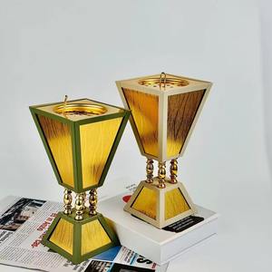 Brûleur d'encens à charbon de bois européen à quatre coins au milieu évidé Base à quatre pattes Bakhoor peut être personnalisé - Product Image 2