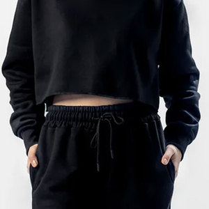 เสื้อฮู้ดครอปท็อปสำหรับผู้หญิง สไตล์สตรีทแวร์ฤดูหนาว สวมใส่สบาย ขายดี คุณภาพพรีเมียม - Product Image 6