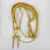 Nouveau Bullion D'argent Doré Tactique Aiguillette Bullion Fil De Métal Super Qualité Uniforme Épaule Cordon Uniforme Accessoires