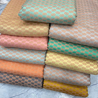 Tissu jacquard brodé écologique et organique élégant, haute densité, imprimé motifs floraux Paisley, effet soie, pour costumes de mariage pour filles