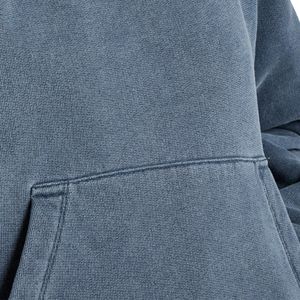 เสื้อฮู้ดดี้ผู้หญิงสั่งทำขายส่ง สไตล์วินเทจ ลุคทำเก่า แบบสวมหัว ผ้าเทอร์รี่ฟลีซ ขอบดิบ ปักตรา รับผลิตตามแบบ (OEM) เสื้อผ้าขายส่งจำนวนมาก - Product Image 6