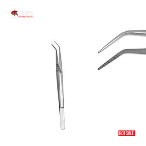 Juego de instrumentos quirúrgicos dentales de alta calidad, alicates de vendaje universitario, pinzas de Limpieza de dientes dentales de Punta corta dentada de 6" - Product Image 1