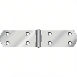 HOHAGE บานพับแบบฝรั่งเศส 20 กล่อง แบบเปิด 180 มม. หนา 1.8 มม. เหล็กชุบโครเมียมสีน้ำเงิน สำหรับรั้ว ระแนง และประตู บรรจุ 20 ชิ้น - Product Image 3