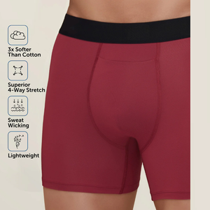 Calzoncillos bóxer de alta calidad para hombre, sin etiquetas, tejidos, ajuste relajado, que absorbe la humedad y transpirable, ropa interior Multipack de colores surtidos - Product Image 4