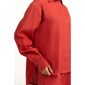 Conjunto Casual de 2 Piezas de Shorts Teñidos de Yute IPST-55107, Largo por Encima de la Rodilla, Conjunto Coordinado a Juego en Tallas XS y XXS - Product Image 6