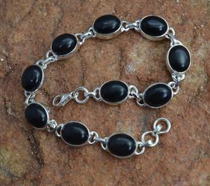 Trending 925 Sterling Silver Black <b>Onyx</b> Gemstone <b>Bracelet</b> Jewelry Handmade Silver Boho Style <b>Bracelet</b> Jewelry For Women Gift For - Product Image 2