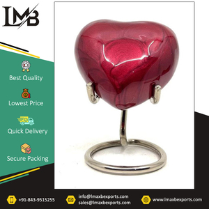 Exportador y proveedor de urnas de cremación de corazón de alta calidad, suministros funerarios de metal, urnas de cremación a precio de fábrica - Product Image 3