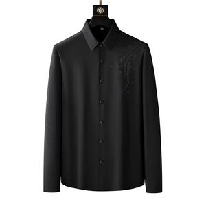 Chemises décontractées de luxe pour hommes 2025 – 100 % coton, infroissables, haut de gamme, demi-manches, tissées, teintes en pièce, écologiques - Product Image 4