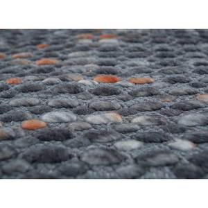 Tapis en laine tissée plate Abrash gris et noir Sdwc-18, motif abstrait rayé, rectangulaire, pour salon, idéal pour adolescents et usage domestique - Product Image 3