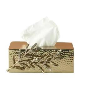 Premium Quality Hammered Finished Stainless Metal <b>Tissue</b> Box <b>Wedding</b> Napkin Boxes Table Decoration Hot Arrival - Product Image 4