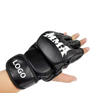 Gants de combat MMA professionnels à vendre en gros, gants de grappling en cuir avec logo personnalisé, gants de boxe en matériau PU - Product Image 5