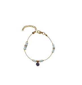Bracelet en acier inoxydable plaqué zircon DAFNI BIG PAZAR - Cadeau tendance d'Istanbul - Product Image 3