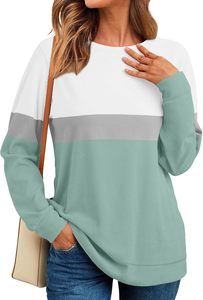 Suéteres de Invierno con Cuello Redondo Songlan para Mujer, Modernos, Lisos, de Manga Larga, con Bolsillos y Logotipo Frontal, 100% Algodón - Product Image 3