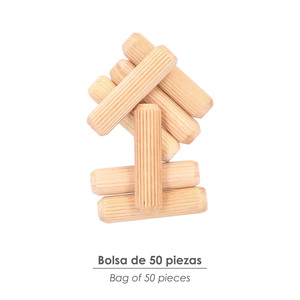 Chevilles en bois 10x40 mm (Sachet de 50 pièces) - Product Image 3