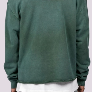 Sweat-shirts d'hiver pour hommes de qualité supérieure, effet délavé soleil, logo personnalisé, lavage vintage, impression numérique, broderie, en molleton - Product Image 3