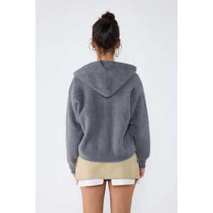 Crew Neck Cap Sleeve Full Sleeve Casual <b>Pocket</b> Knit <b>Cardigan</b> 100% Nylon - Product Image 5