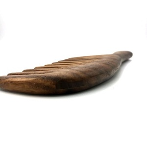 Peines de sándalo verde Natural hechos a mano 100%, peine de sándalo con aroma a sándalo antiestático, desenredador Natural de pelo, peine de sándalo de dientes anchos - Product Image 3