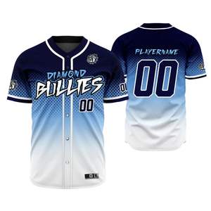 Camiseta de Béisbol Retro Transpirable con Estampado de Sublimación Personalizado, Logotipo Bordado, Absorbe la Humedad, Secado Rápido 100% - Product Image 1