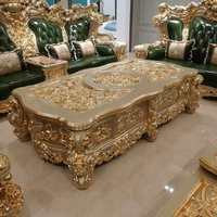 Ensemble de canapés Chesterfield de luxe, style Mid-Century Modern, en bois de teck et revêtement en cuir PU, dossier capitonné durable, accoudoirs droits, pour appartement et hôtel
