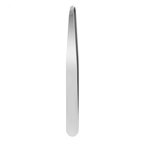 Top Quality Slanted <b>Eyebrow</b> <b>Tweezers</b> For Plucking Threading Hair Removal <b>Tweezers</b> With Comfortable Plain Handle - Product Image 1