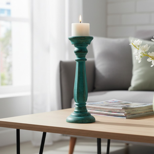 Candelabro Decorativo de Madera |   Candelabro de Forma Cónica |   Mesa de Comedor para Sala de Estar |   Decoración Moderna - Product Image 5