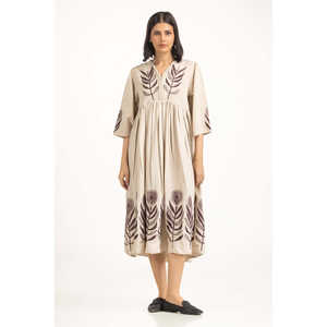 Vestido Boho-Elegante de Corte Regular WM-DRS-WS25-502, Transpirable, con Cierres Decorativos, Talla Grande XL, para Fiestas Formales, Suministro ODM - Product Image 1