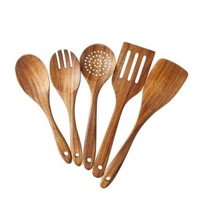 Cuillère en bois de qualité supérieure Couverts durables Cuillères de service et de cuisine de meilleure qualité pour les fêtes. - Product Image 2