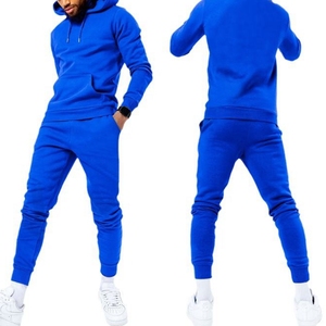 Chándal de Fitness de alta calidad para invierno 2022, logotipo superior personalizado de fábrica, venta al por mayor, conjunto de Jogger de dos piezas de talla grande XL para hombre - Product Image 3