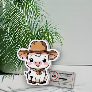 Paleta de Pestañas Magnética Acrílica con Diseño de Vaca con Sombrero, Corazón, Flor y Mariposa, para Extensiones de Pestañas, en Oferta - Product Image 2