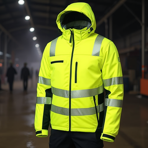 PREVENT TRENDLINE Winter <b>High</b>-<b>Visibility</b> <b>Softshell</b> <b>Jacket</b> Size M Yellow-Black-Safety & Survival Gear - Product Image 3