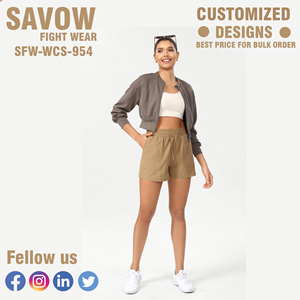 OEM Custom Logo Cotton Fleece Gym Sport Loose Running Jogger Sweat Blank French Terry <b>Shorts</b> for <b>Women</b> - Product Image 3