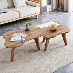 Mesa de centro de granja moderna hecha a mano con incrustaciones de hueso, muebles de sala de estar para el hogar o el Hotel - Product Image 1