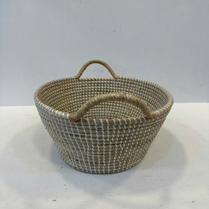 ตะกร้าเก็บของทรงรีหรูหราจากหญ้าทะเล พร้อมเชือก PP ผลิตอย่างแม่นยำอเนกประสงค์ เป็นมิตรกับสิ่งแวดล้อม - Product Image 3