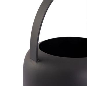 Noir mat enduit de poudre arrosoir feuille fer plantes eau peut qualité supérieure jardinières fleur arrosage pichet 2025 - Product Image 2