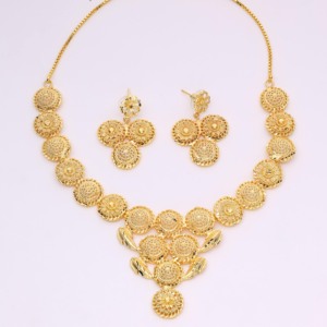 Joyería tradicional de moda personalizada, collares laminados de cobre y latón chapados en oro para bodas, servicios ortodoxos - Product Image 1