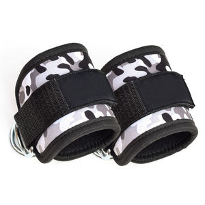 Sangles de cheville et de pied réglables unisexes à anneau en D avec imprimé camouflage, protection professionnelle pour machines à câbles - Product Image 1