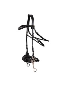 Bridon anatomique droit en cuir véritable de qualité supérieure pour chevaux, accessoires équestres - Product Image 6