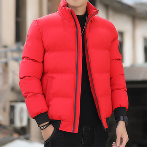 Low MOQ Men Winter Jacket Windbreak Warm Windproof Down Padded <b>Coats</b> Male Stand Collar Puffer Jacket With Zipper Hood - Product Image 6