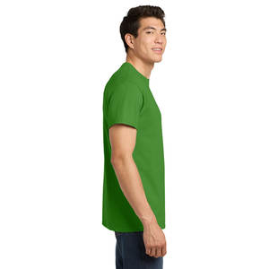 Impression personnalisée col rond T-shirt en coton biologique pour hommes vêtements d'été pur coton anti-sueur infroissable T-shirts pour hommes - Product Image 4