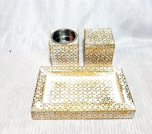 Porte-encens indien traditionnel Se avec compartiment de rangement Ensemble de conception de brûleur gravé en laiton pour la décoration intérieure au meilleur prix - Product Image 3